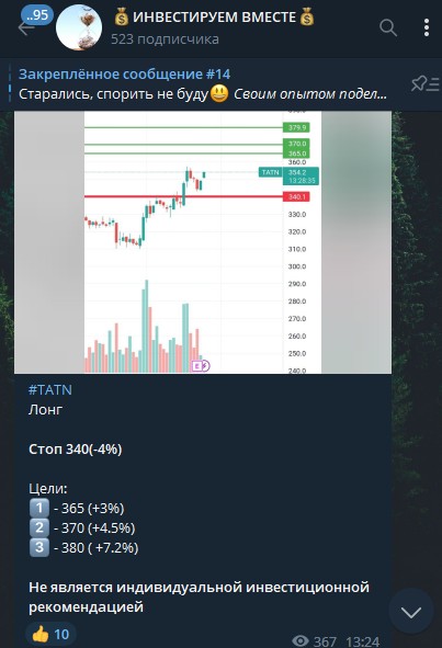 Инвестируем Вместе сигналы