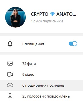 Телеграм канал Crypto Anatomy трейдер YARA INSIDE