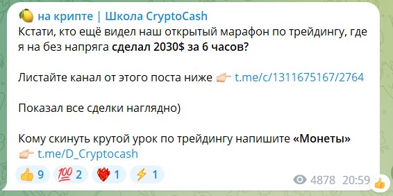 Миллион на крипте Школа CryptoCash