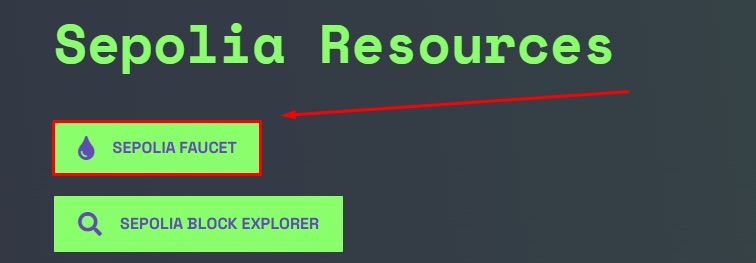 Сайт Sepolia Faucet