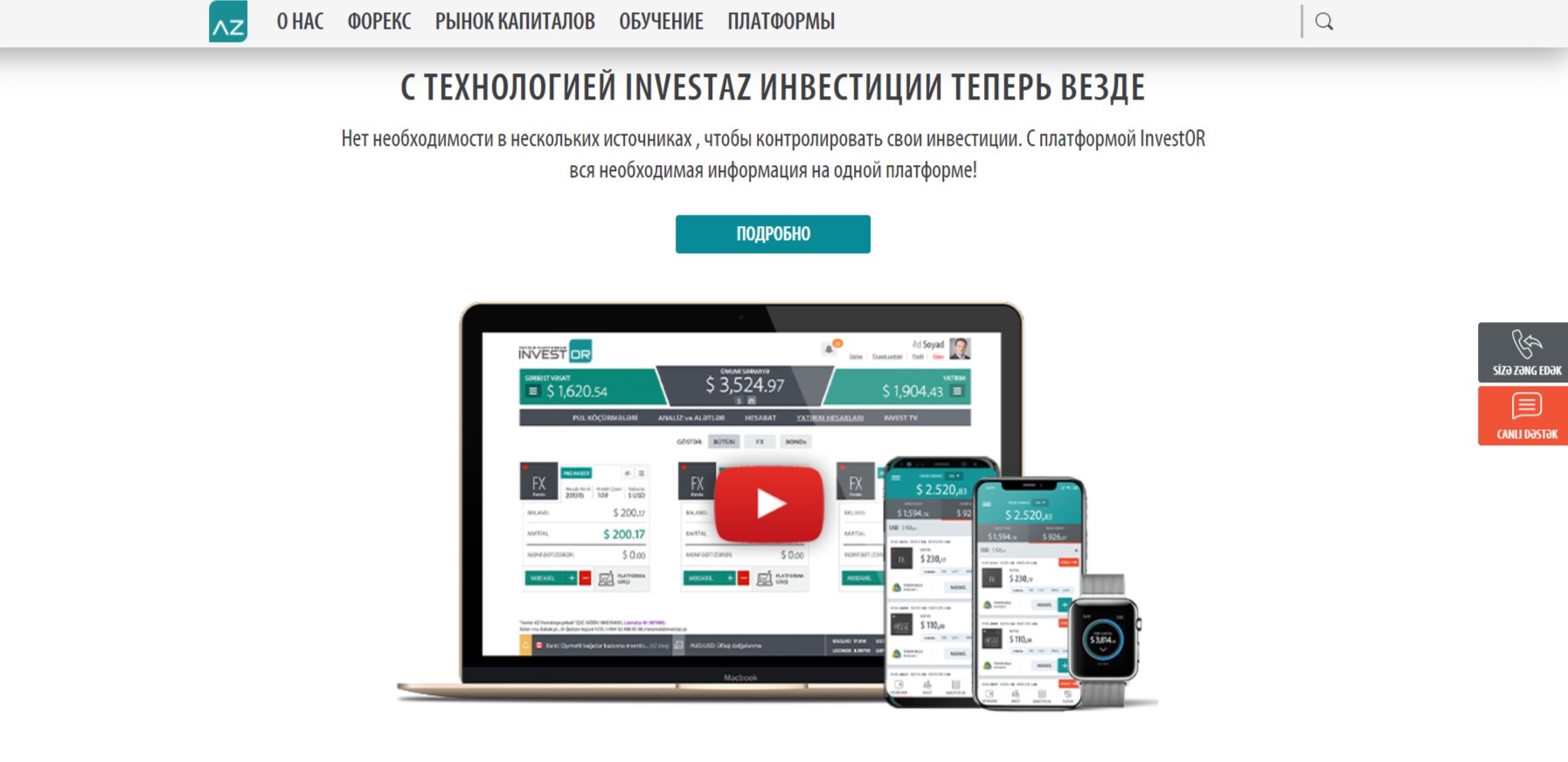 Технологии Invest az