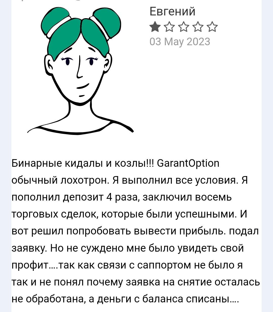 Garant option отзывы