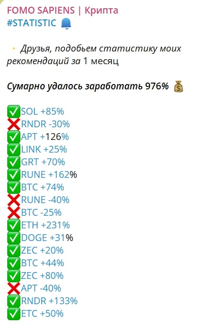 FOMO SAPIENS телеграм пост