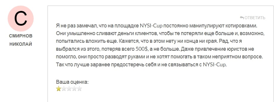  NYSI Cup отзывы