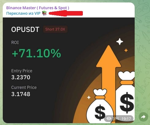 Binance Master Coin Signals прибыль