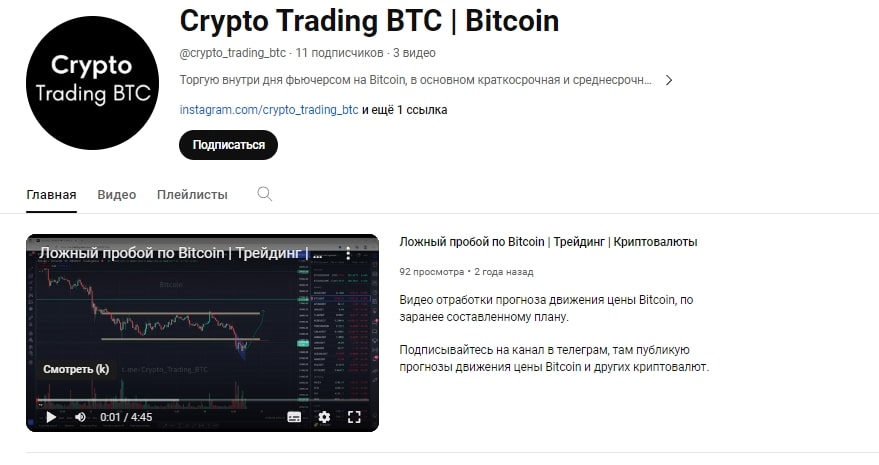 Crypto Trading BTC Биткоин